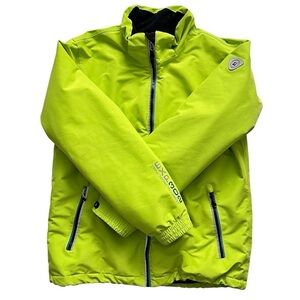 Killtec Ski Jacket EXP302 Waterproof Windproof Boys Size 16 Neon Yellow / Green